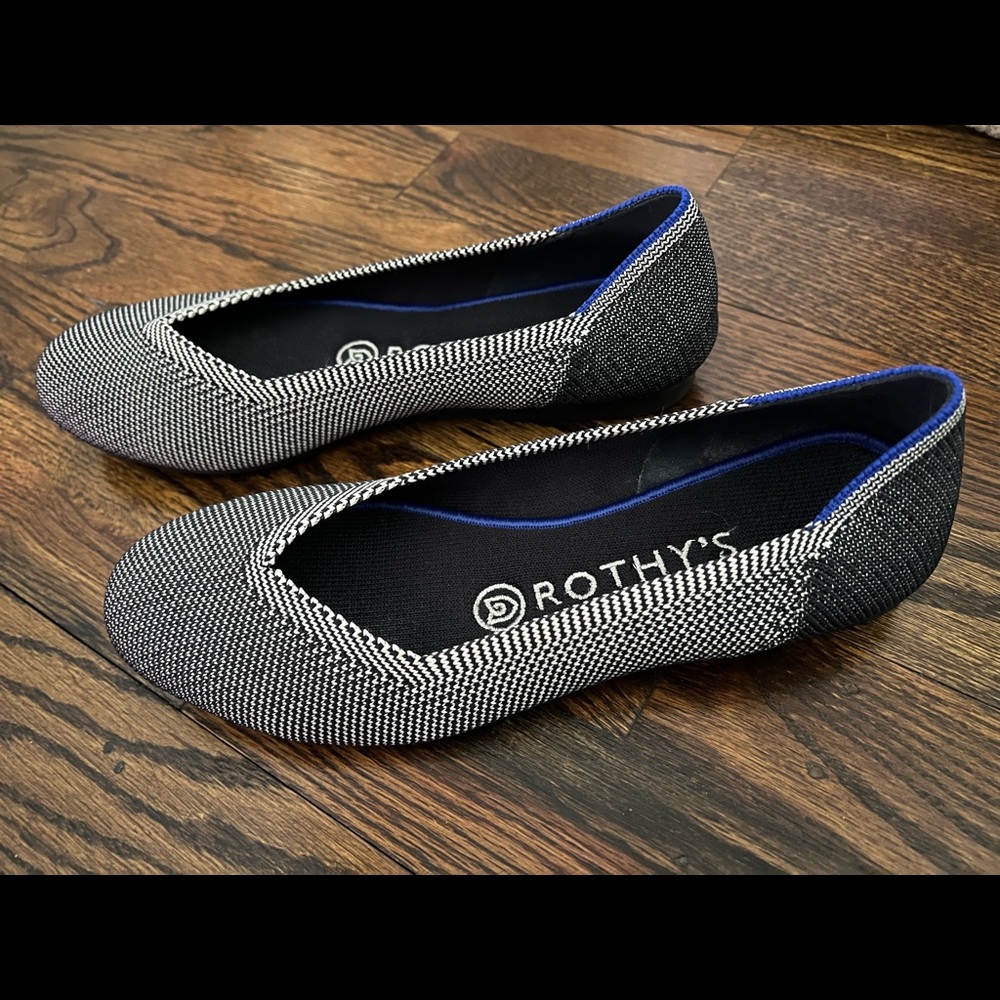 Rothy's Roundtoe Birdseye Flats Size 6